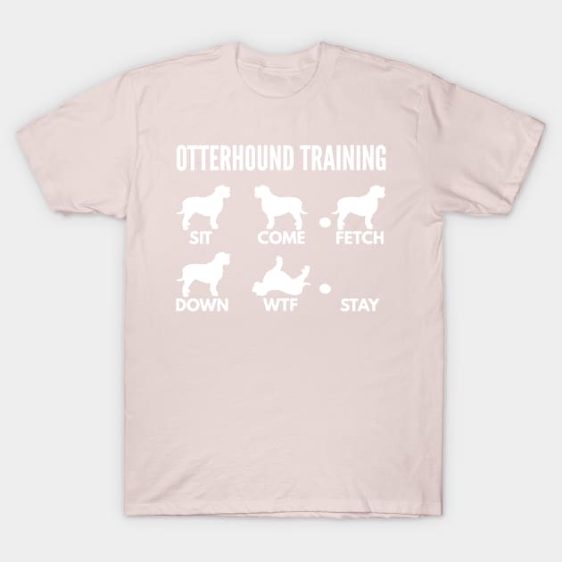 Otterhound Training Boxer Dog Tricks T-Shirt by DoggyStyles